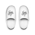StaySeven Signature Embroidered Men's Indoor Slippers — Cozy White House Shoes