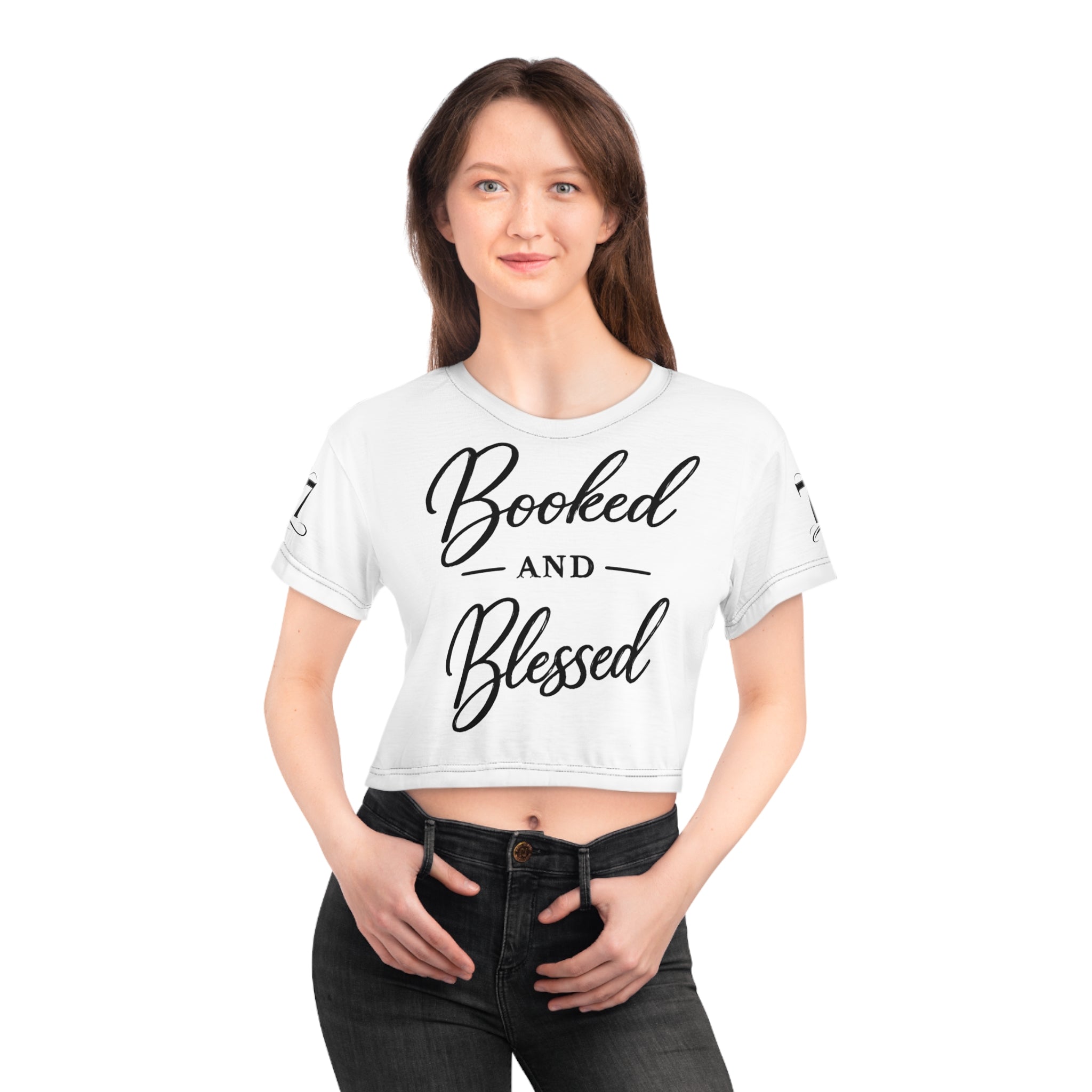 StaySeven Brand -  Booked and Blessed Crop Tee