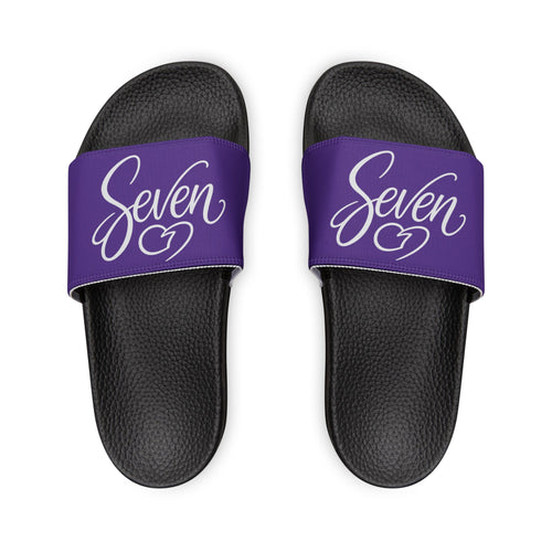 StaySeven Brand  — Youth Purple Removable Strap Casual Pool & Beach Slides