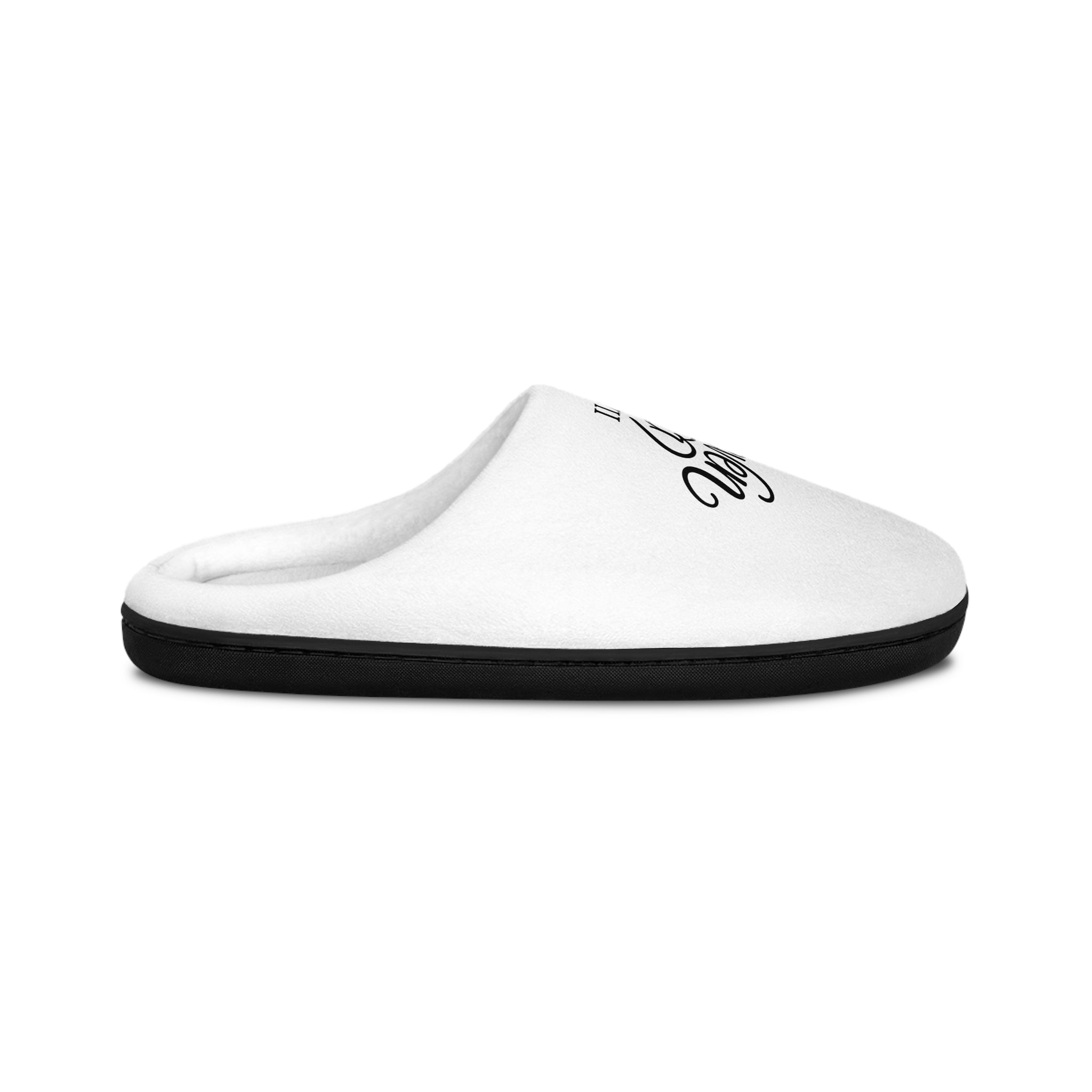 StaySeven Signature Embroidered Men's Indoor Slippers — Cozy White House Shoes
