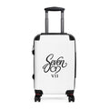 StaySeven Brand White  Carry-On Luggage - Stylish Travel Spinner Suitcase
