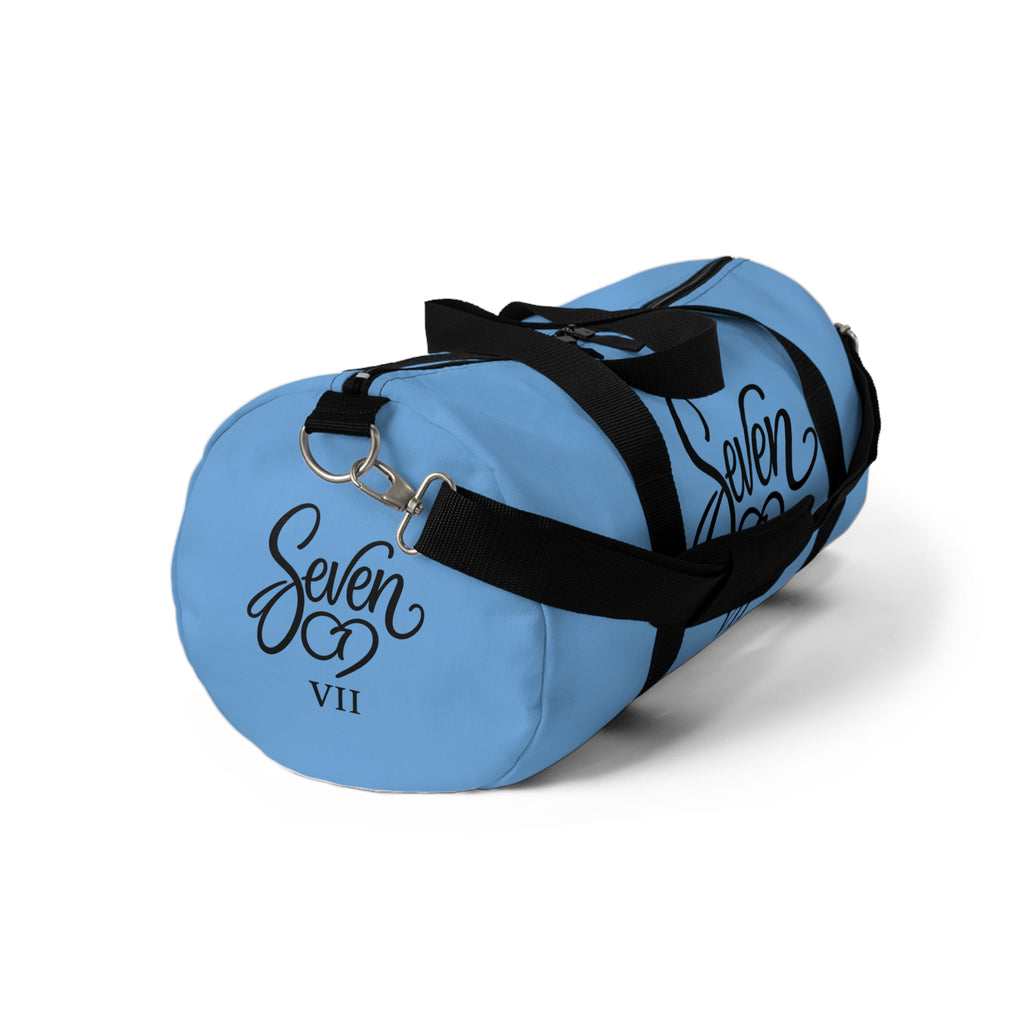 StaySeven Brand Duffel Bag – Travel & Gym Tote (Lightweight Blue)