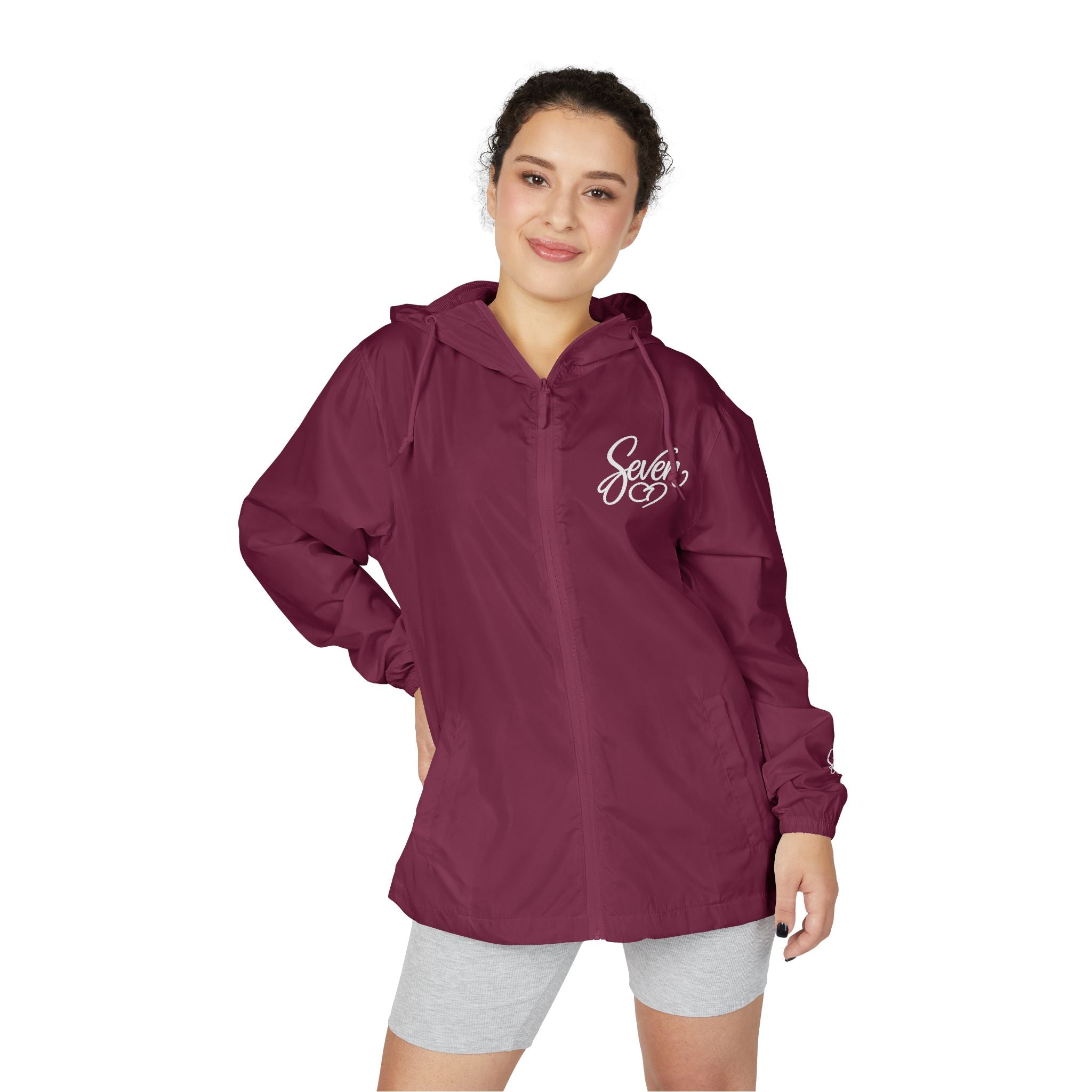 StaySeven Brand Lightweight Hooded Windbreaker – Camo Zip-Up Jacket