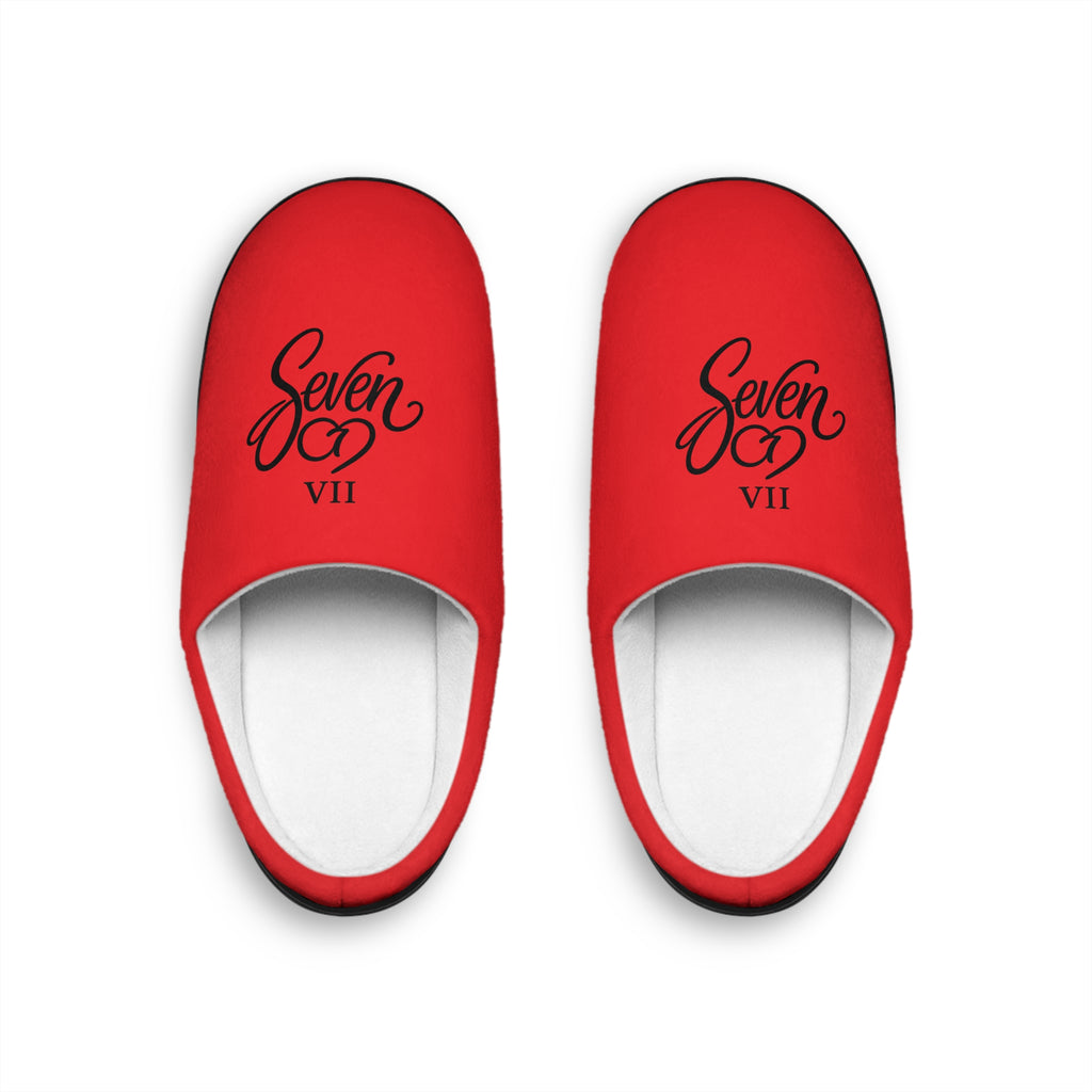 StaySeven  Brand Signature Embroidered Men's Indoor Slippers — Cozy White House Shoes