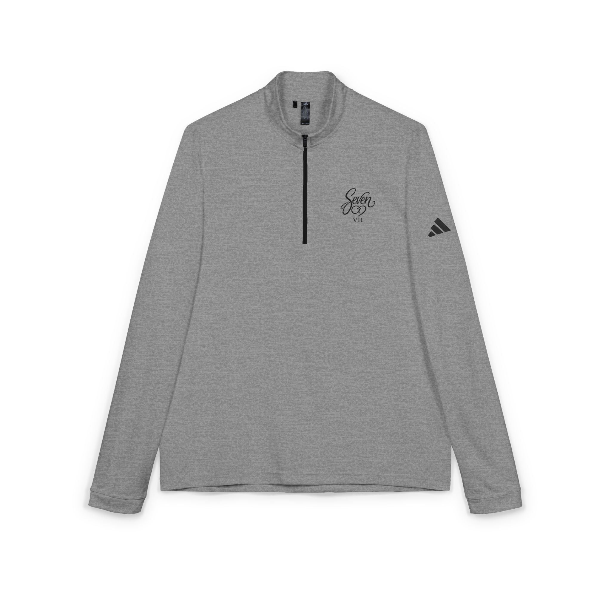 StaySeven Brand Embroidered Quarter-Zip Pullover — 'Savor Life' Minimal Logo