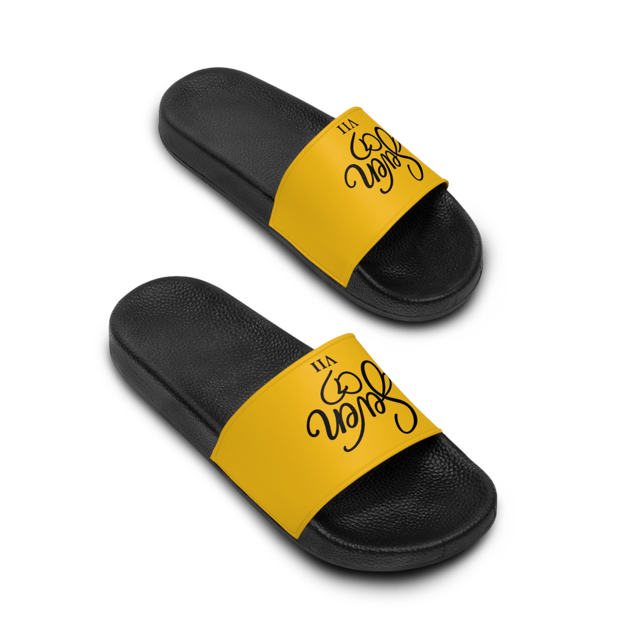 StaySeven Brand Men’s Casual Slides — Yellow Edition