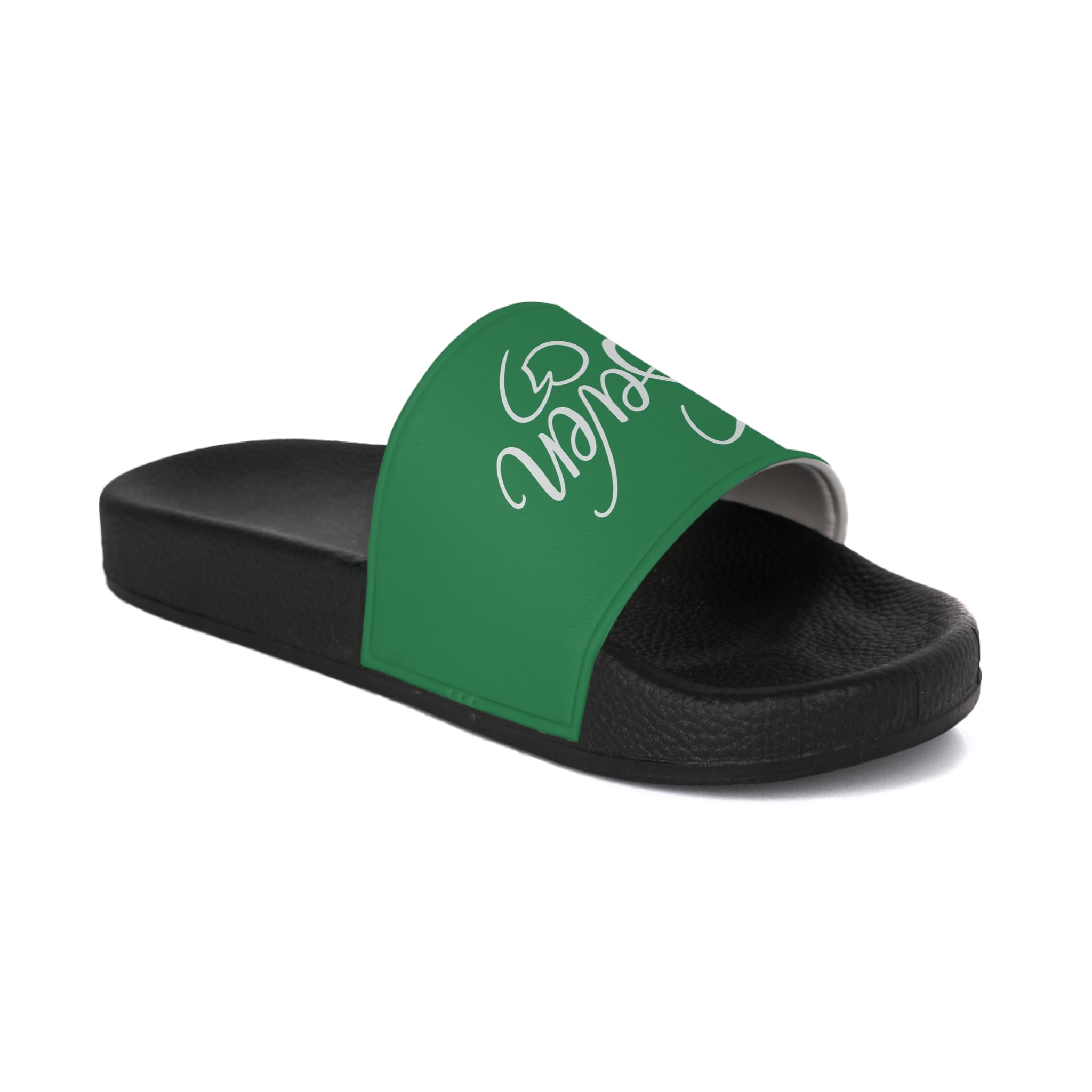 StaySeven Brand Women’s Casual Slides — Money Green Edition