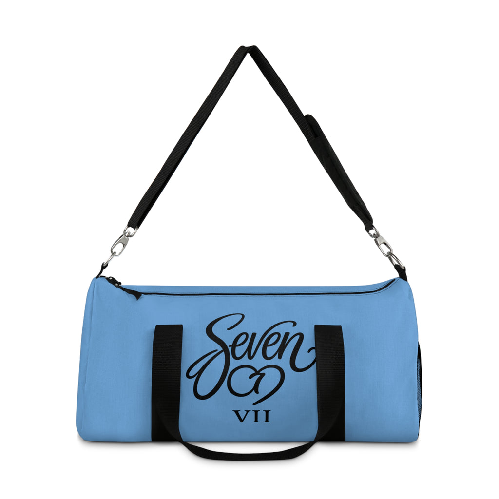 StaySeven Brand Duffel Bag – Travel & Gym Tote (Lightweight Blue)