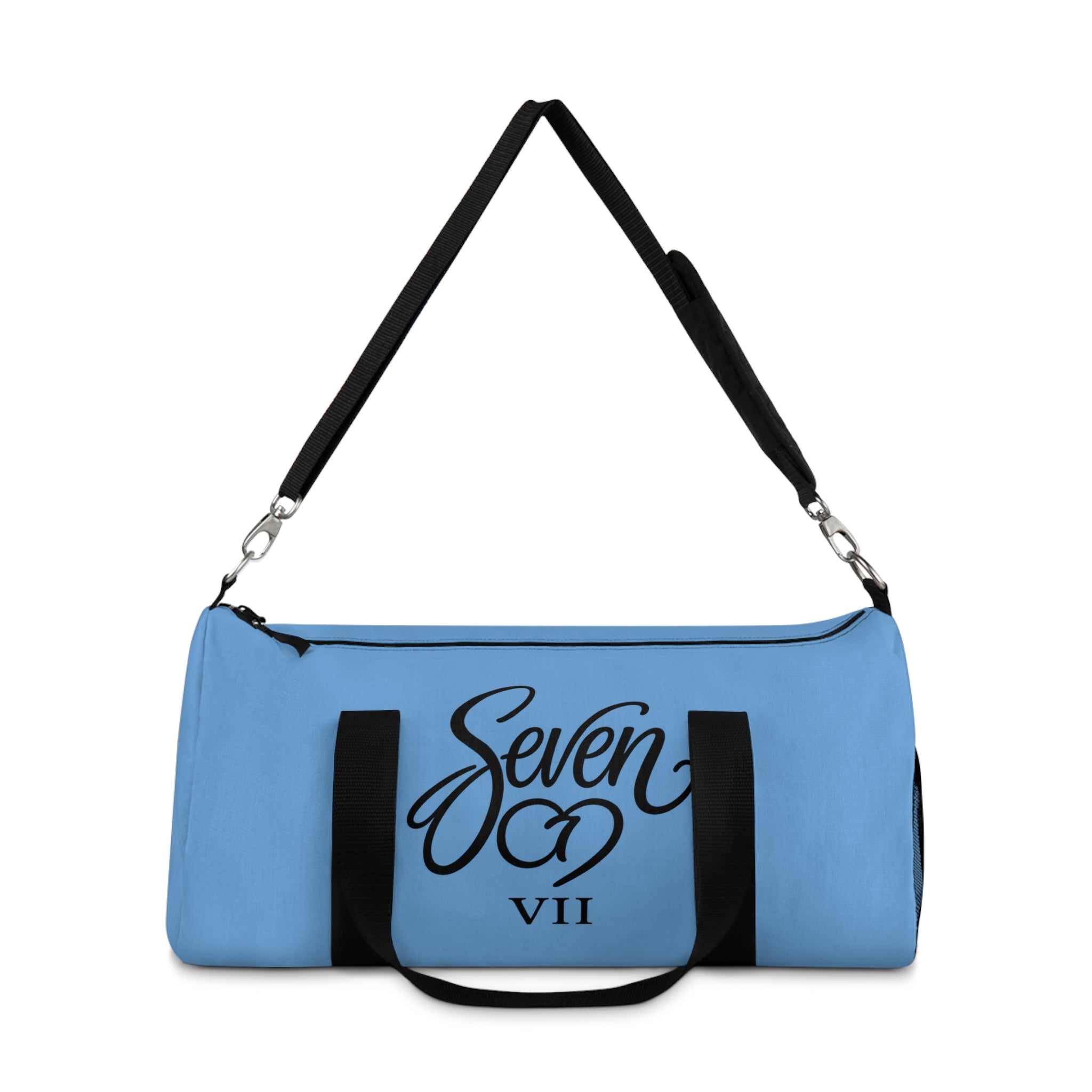 StaySeven Brand Duffel Bag – Travel & Gym Tote (Lightweight Blue)