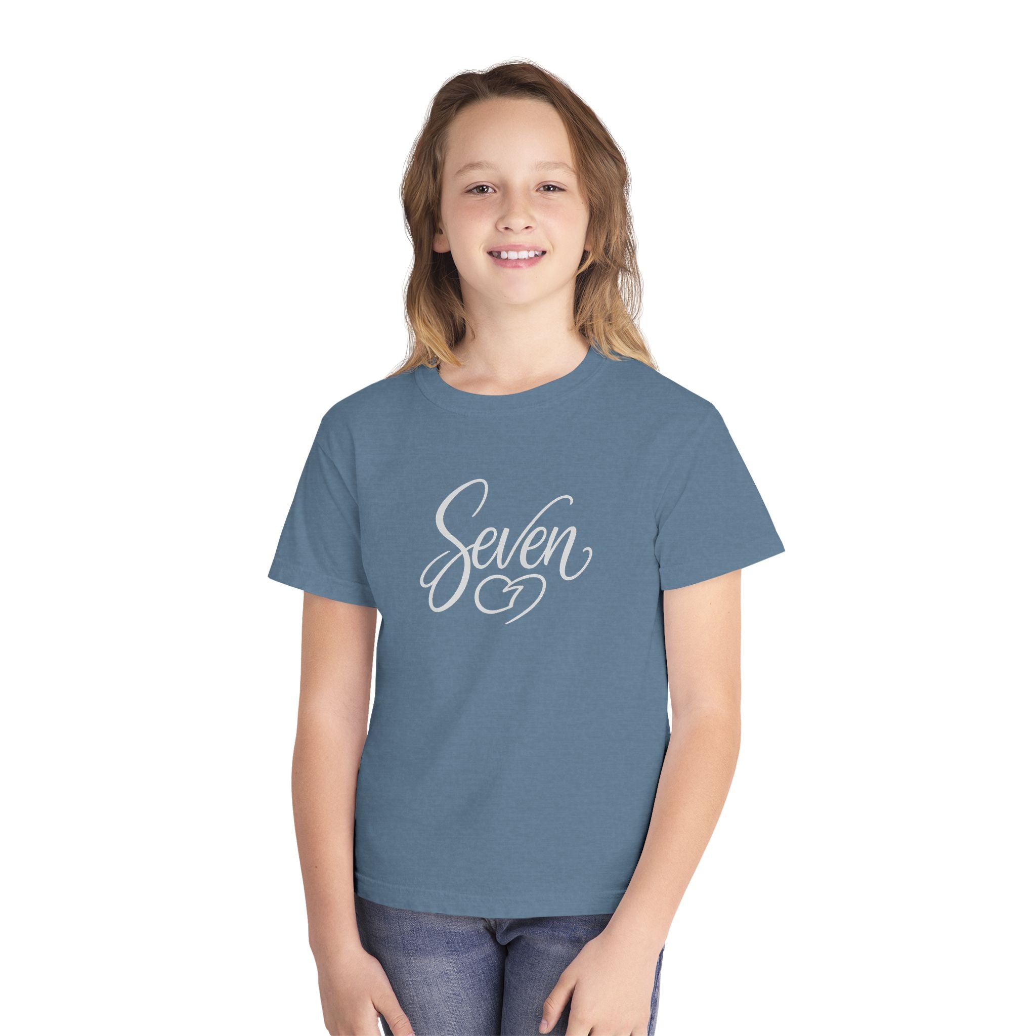 StaySeven Brand Youth Short Sleeve T-Shirt - Kids Casual Everyday Tee