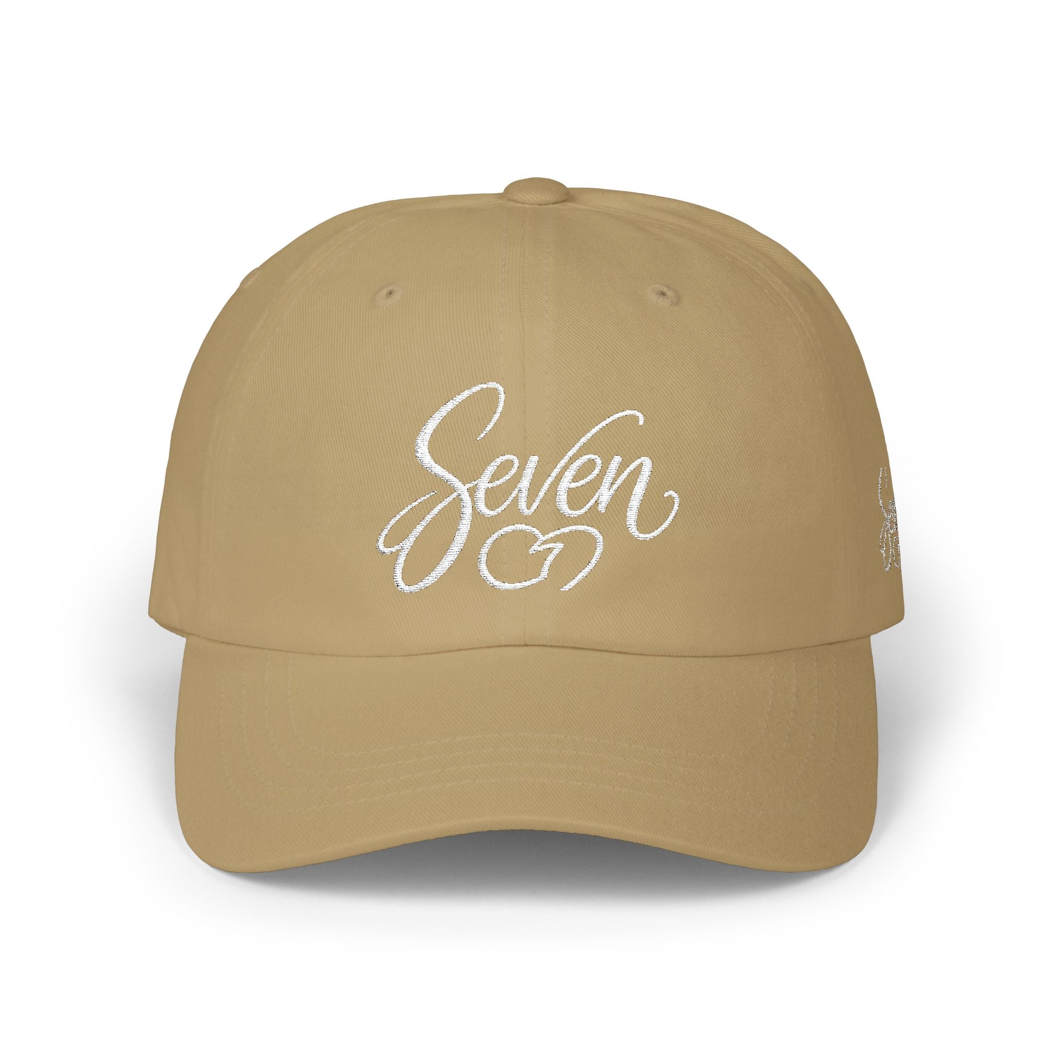 StaySeven Brand Khaki Dad Cap - Signature Embroidered Hat