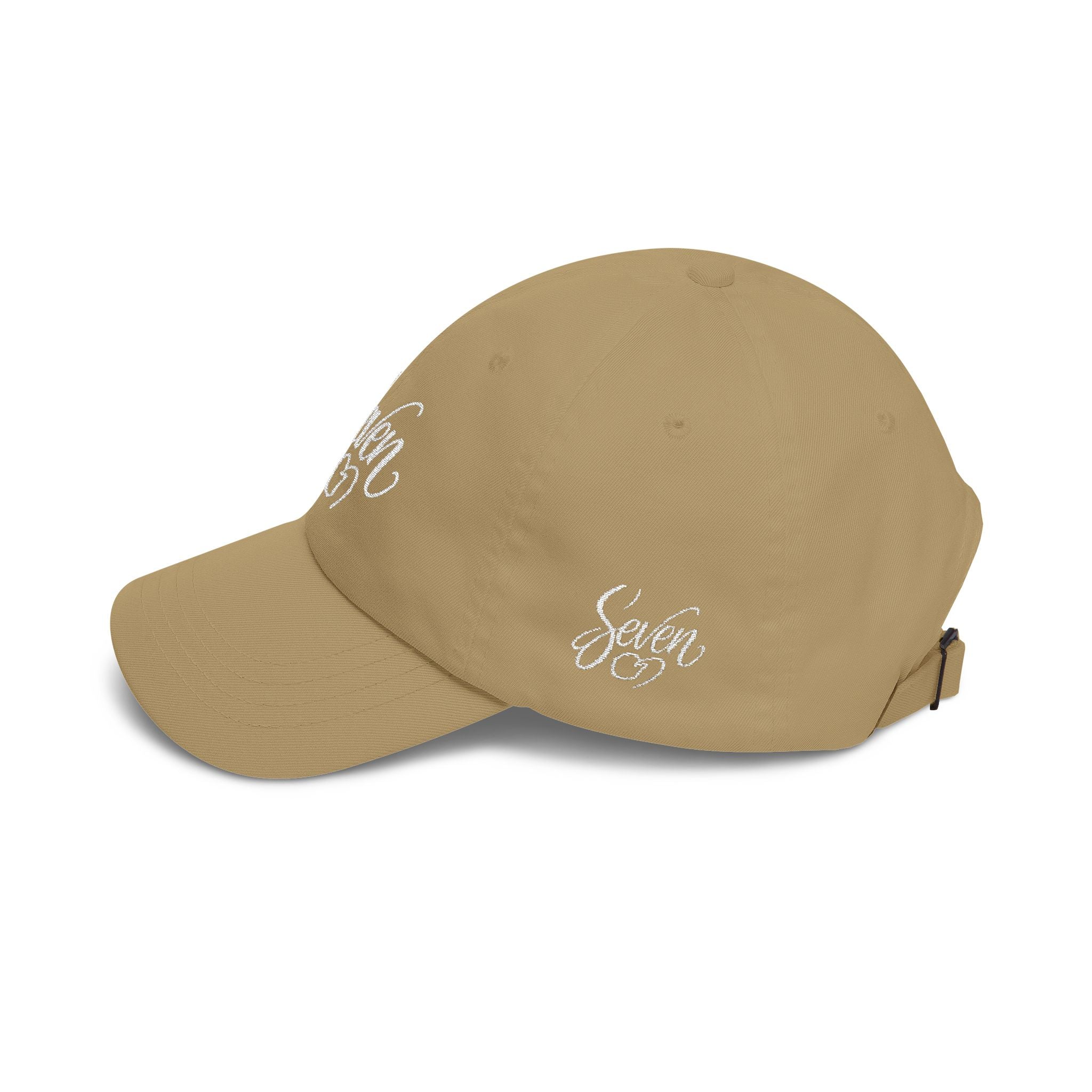 StaySeven Brand Khaki Dad Cap - Signature Embroidered Hat